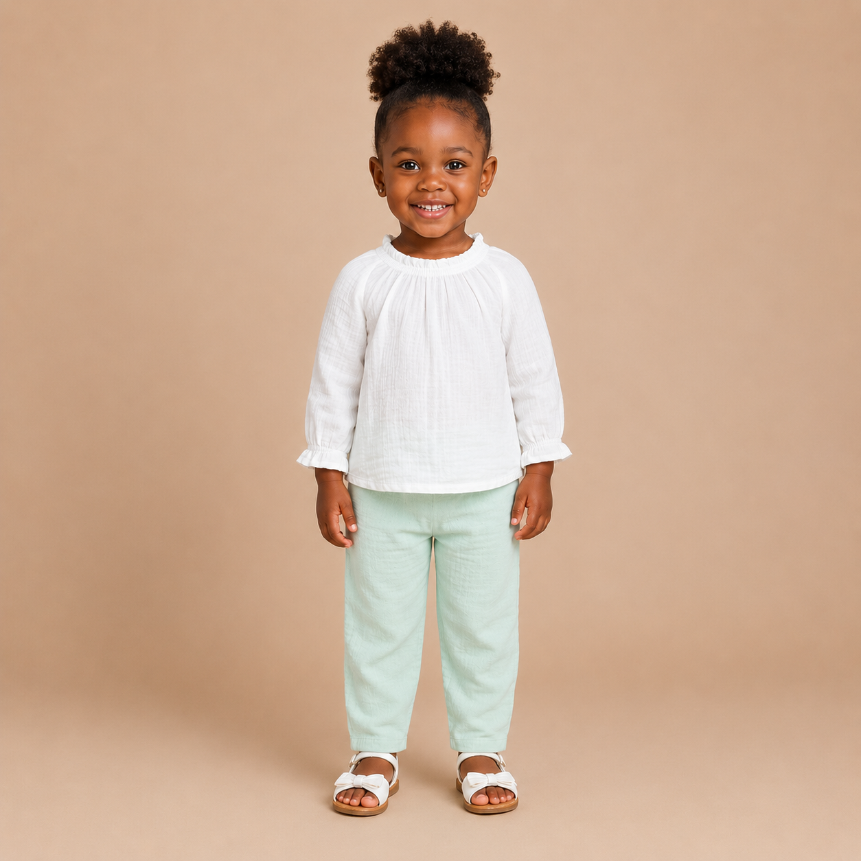 Enfant portant une tenue Christy Shop